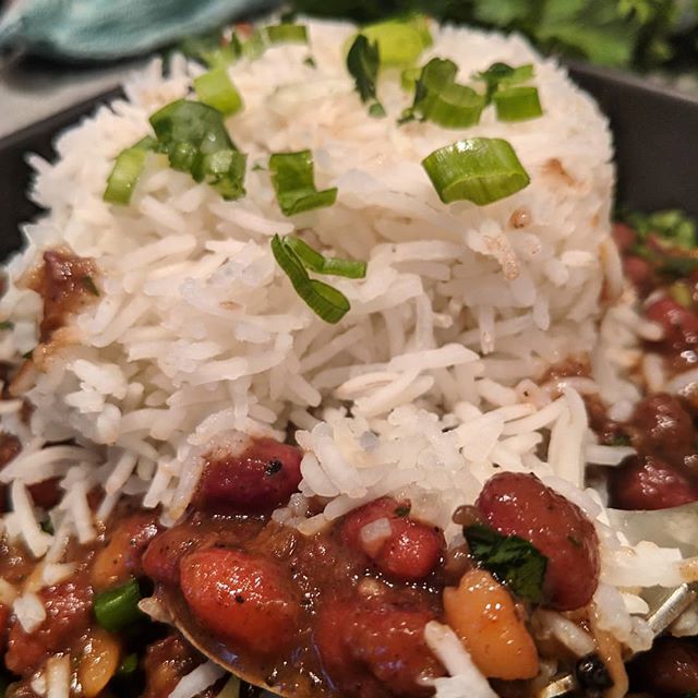 #redbeansandrice #foodie #f52 #bbqseasonisonhold #nola #riceandbeans #eeeeats #instafood #foodstagram #feedfeed #homecooking