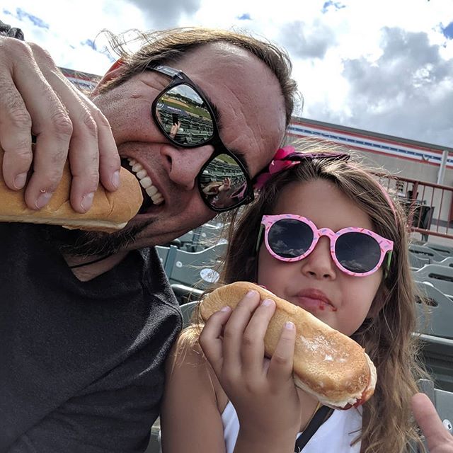 Just a Dad and his girl on $1 Hot Dog night at "The Joe" while Mom is in Florida getting her learn on. Let's go Valleycats!
#enjoytroy #valleycats #troyny #thejoe #hotdogs