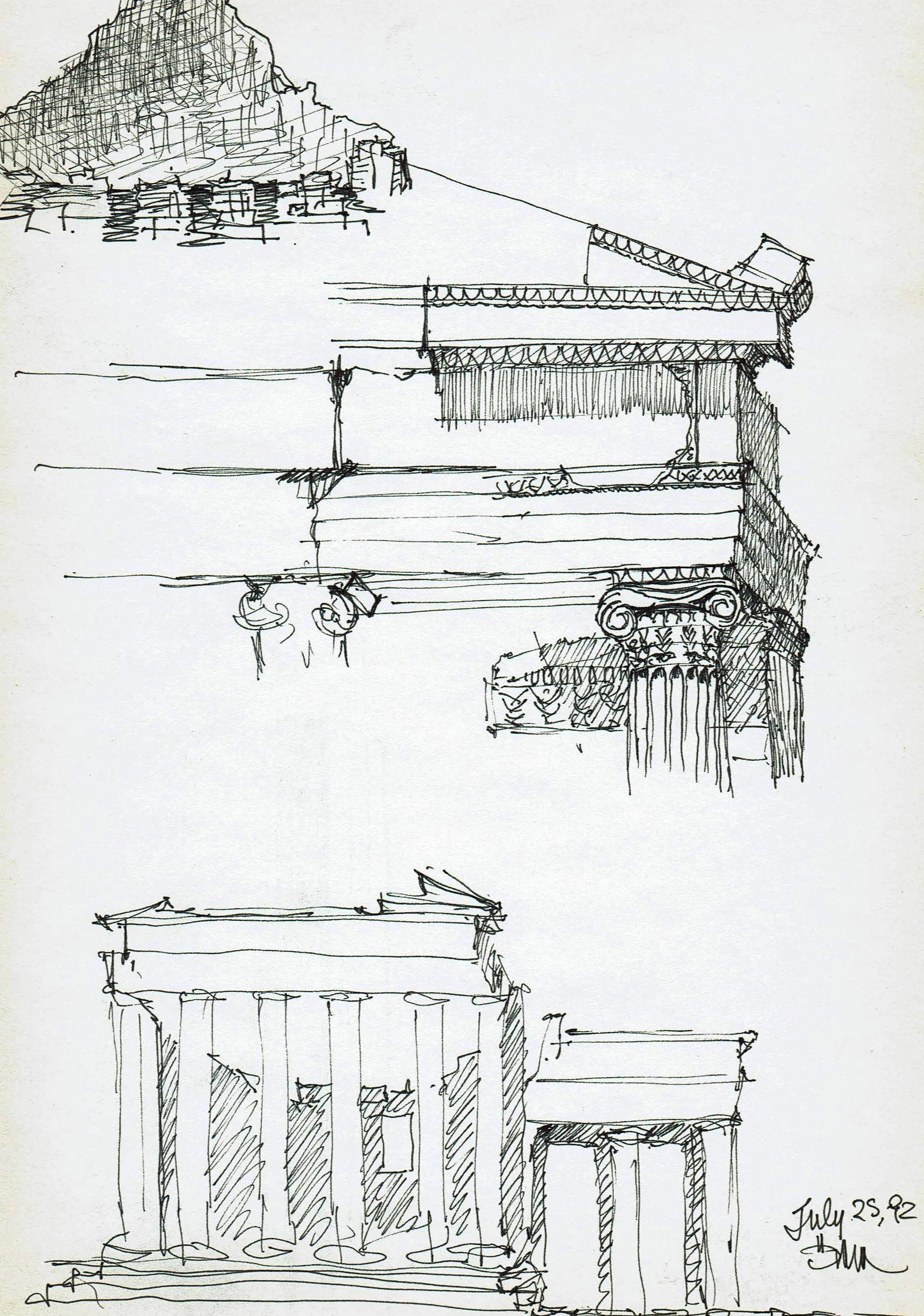 Acropolis Details, Athens, Greece