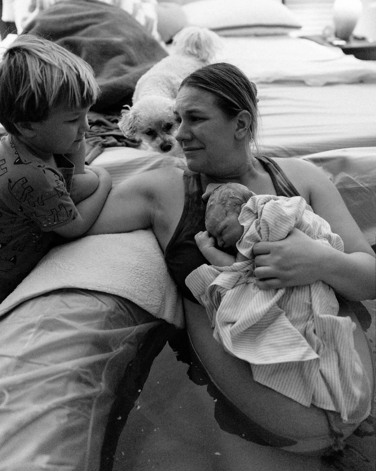 The sweetest rainbow baby home birth ❤️