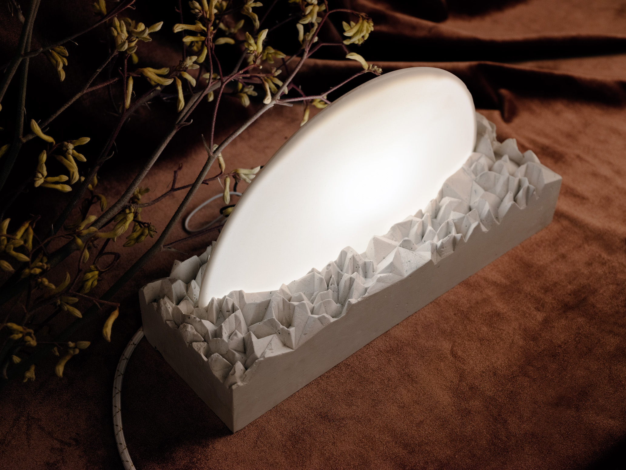 Moonrise Porcelain Table Lamp in White Terrain