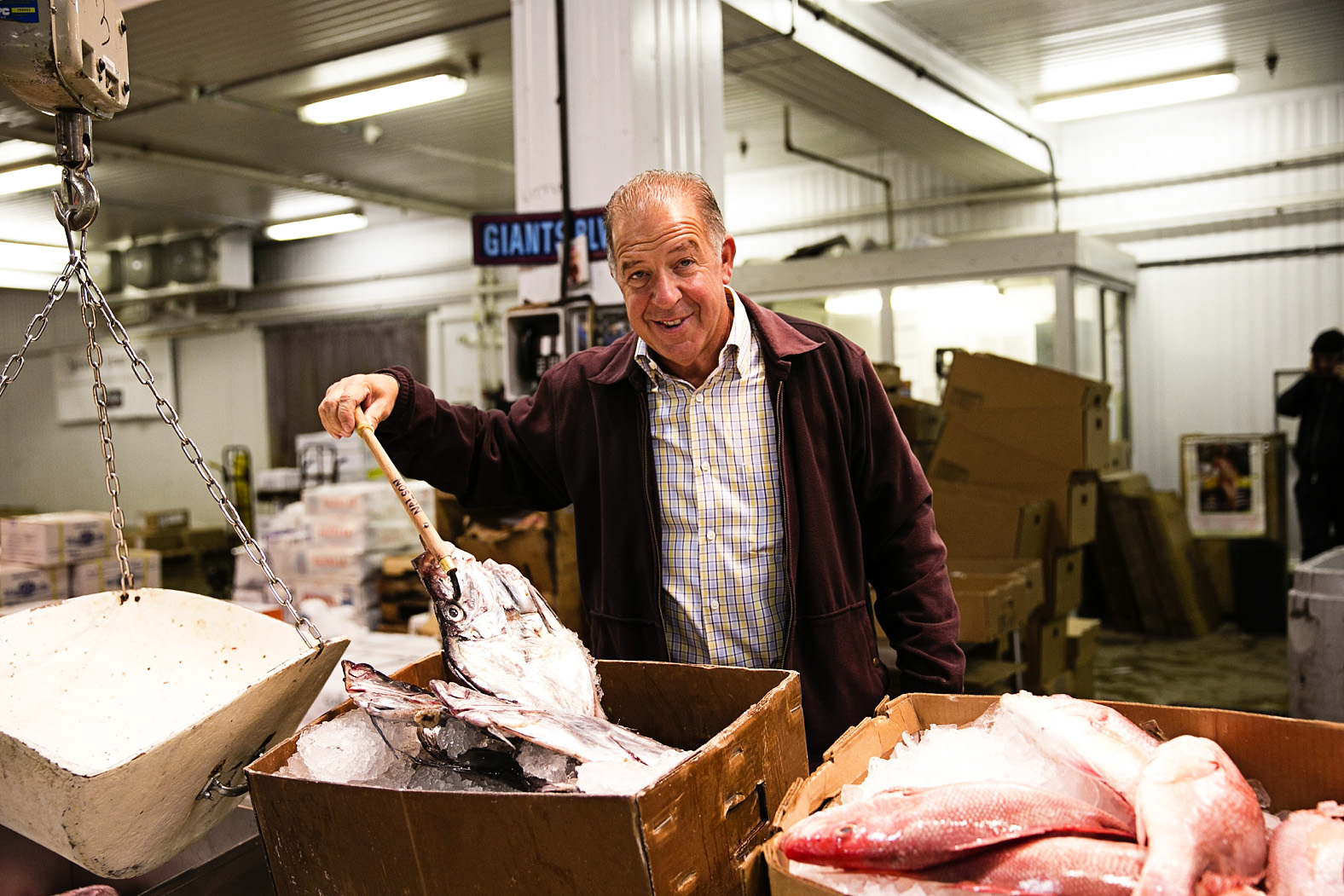 Joe Gurrera, owner Citarella, at The New Fulton Fish Market for Serendipity Magazine