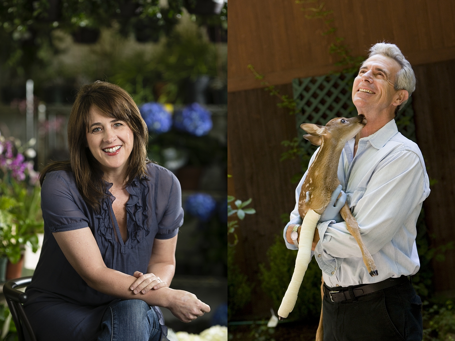 Katie Brown, home and gardening tv host and author for Serendipity Magazine |  James Naughton, actor for Moffly Media