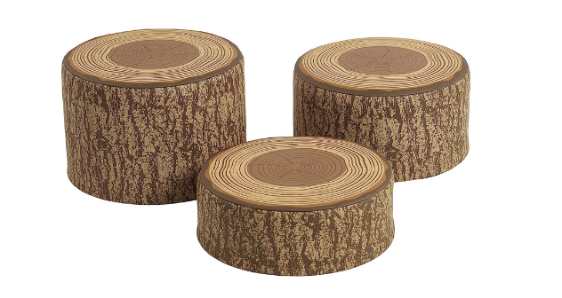 Tree Stump Stool Set- $160.99