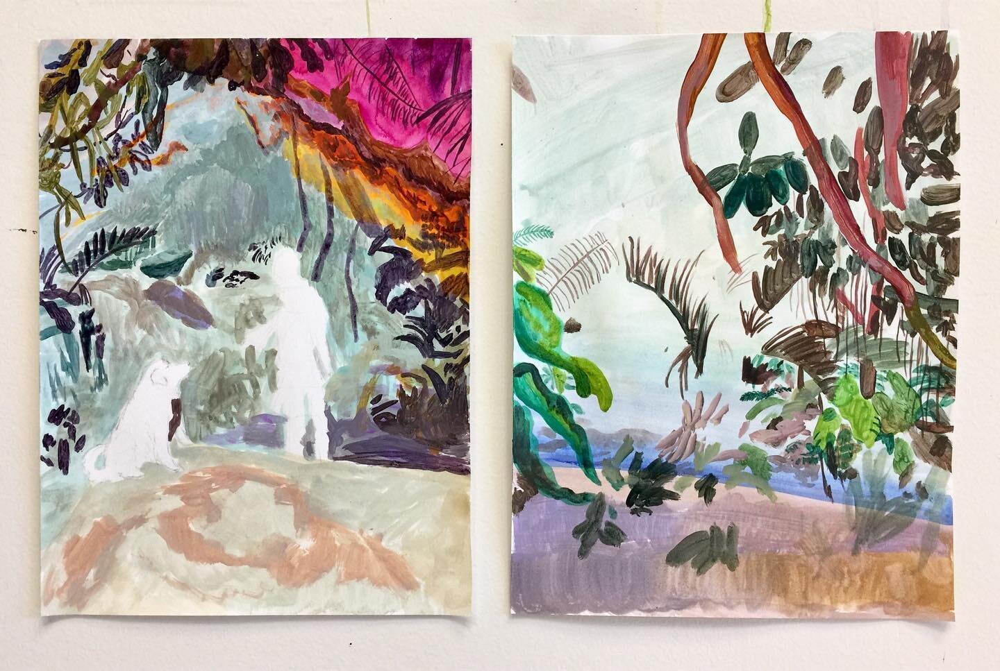 dog stories, acrylic on paper
#mfagrant20
