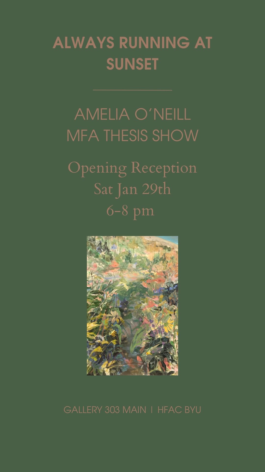 The following images are from Amelia O'Neill's MFA Thesis Show