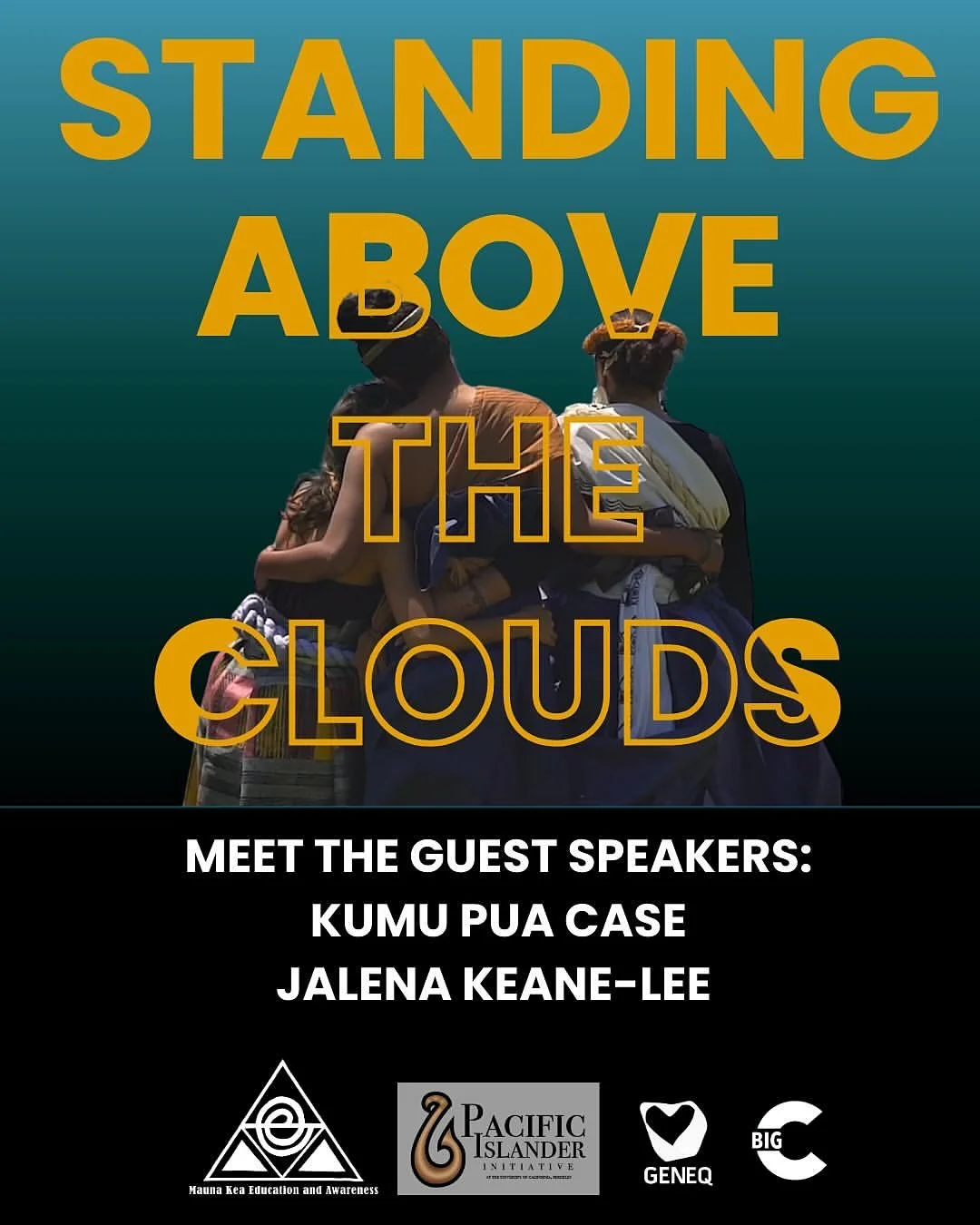 And very special guest, Chief Caleen Sisk of the Winnemem Wintu. 

&bull;
Standing Above the Clouds 
**
Please join us for an exciting 3-part series of events centered on the &ldquo;Standing Above the Clouds&rdquo; documentary. Through the lens of mo