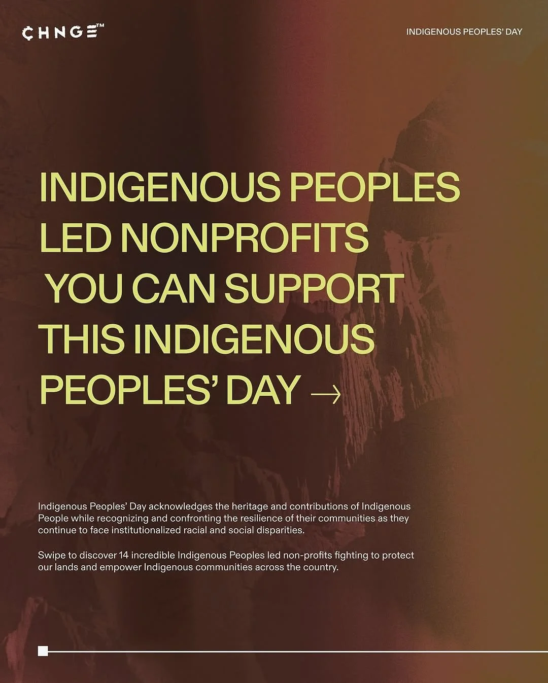 An honor to be recognized amongst so many amazing people and organizations from around the world! Seeing others standing for what they believe in inspires us to continue to protect our ‘āina and the places we come from💚
.
#repost from @chnge
&