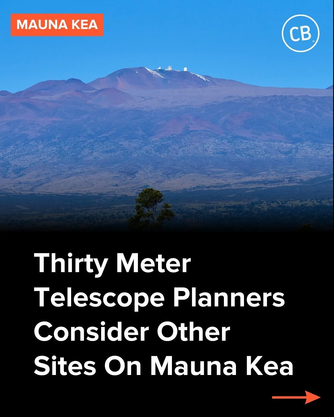 link to full article in our bio ‼️
.
#repost @civilbeat 
&bull;
The Thirty Meter Telescope is down, but not out.

Executives are still trying to make the project on Mauna Kea happen, despite hurdles such as pandemic delays, rising costs and mass prot
