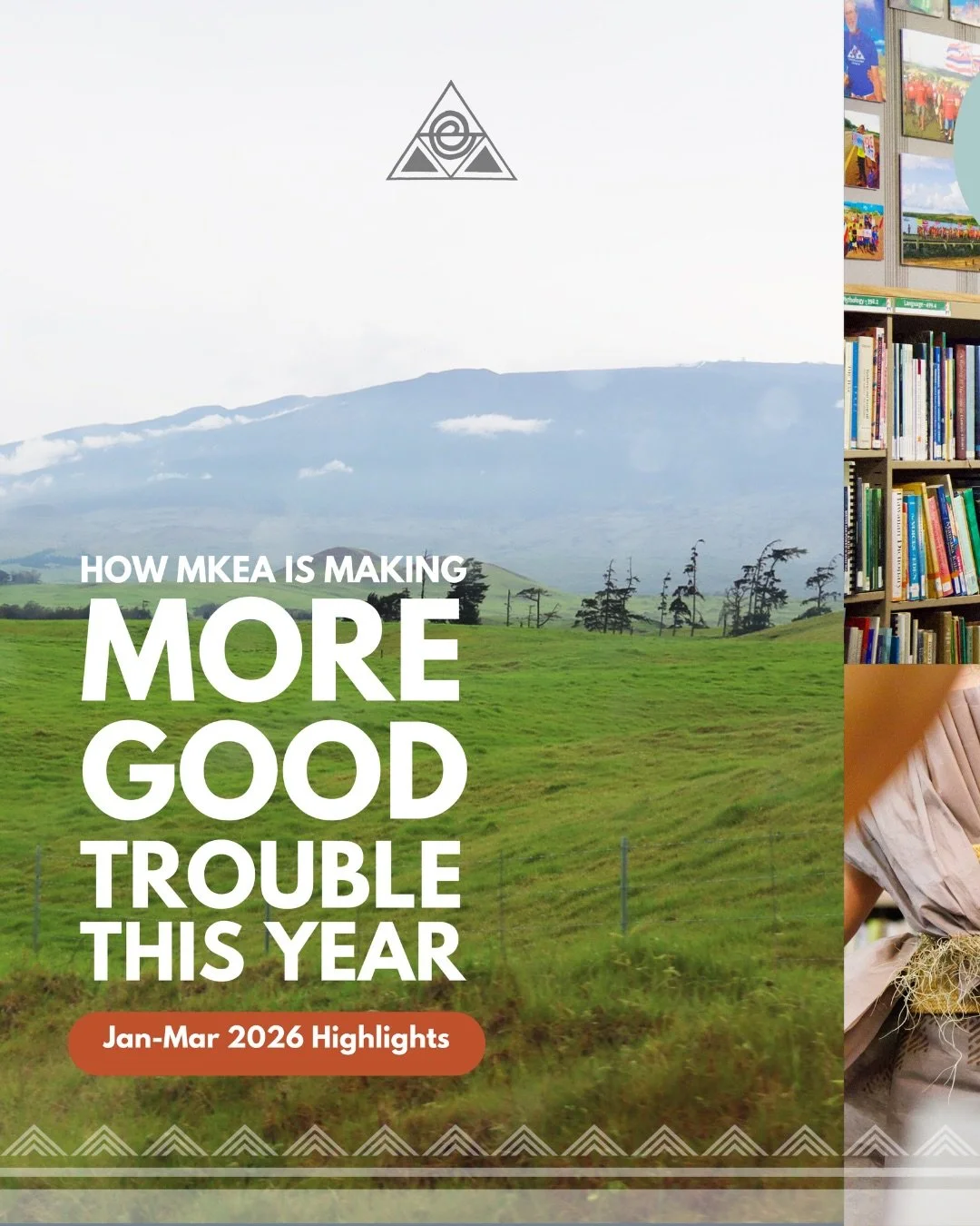 MKEA has been provided with so many opportunities already this year to sponsor, collaborate and participate in making MORE GOOD TROUBLE to ensure that ʻHe pala Mauna a Wākea i lunaʻ that Mauna Kea is the sealant that rises above and unifies us togeth