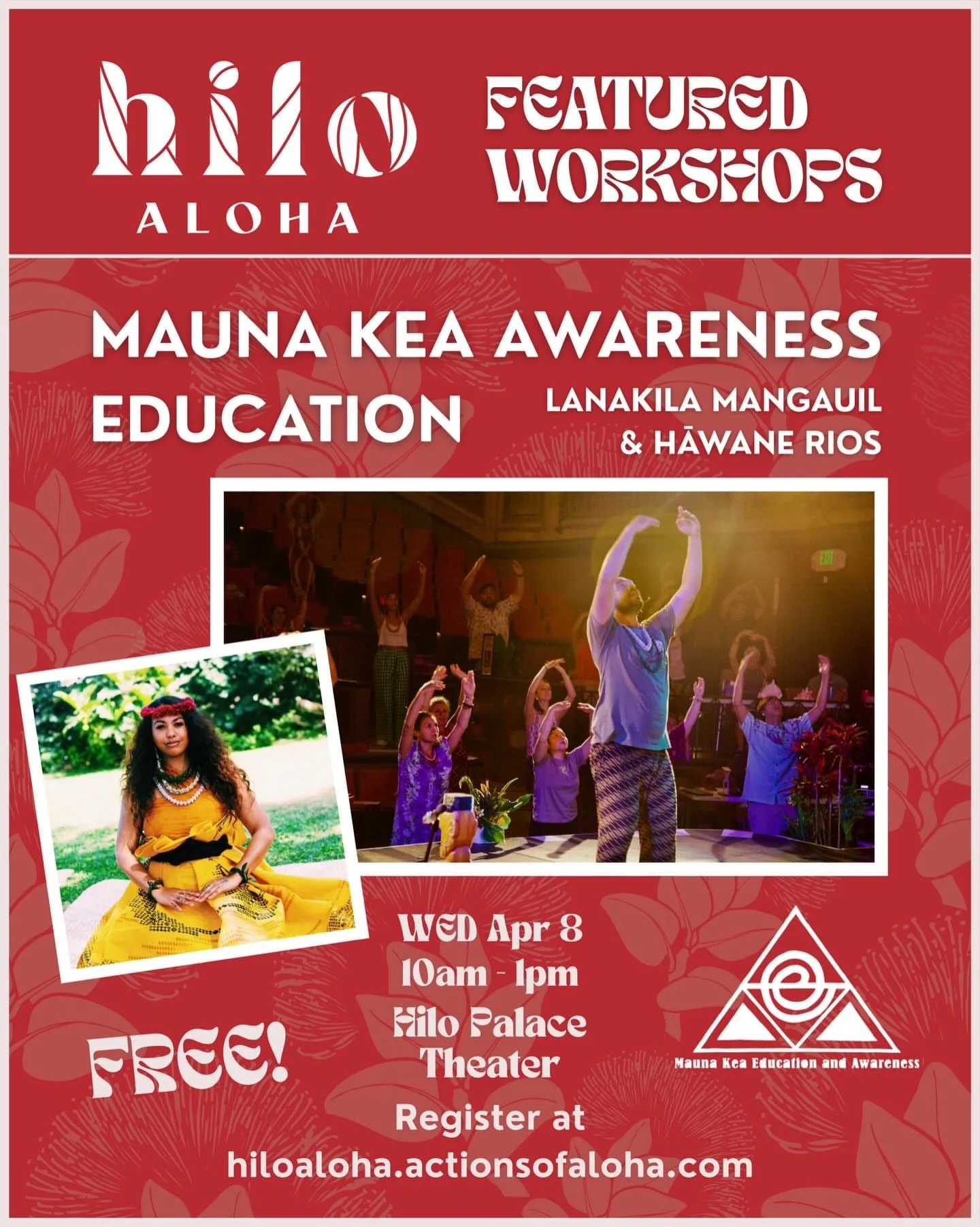 Join us tomorrow at the Hilo Palace Theatre!! ❤️