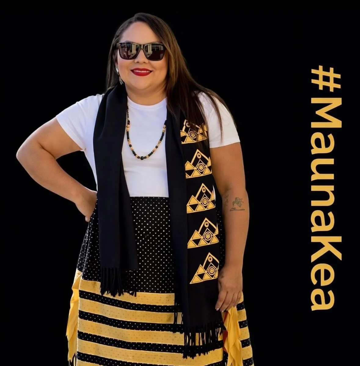 When it's Mauna Kea Wear Wednesday and @red_spirit_wmrc steps forward to make sure we are always a presence and visible for Mauna Lea and sacred places everywhere.