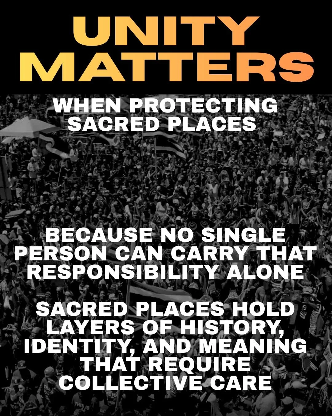 UNITY is how sacred places stay protected.

When we stand together as kiaʻi, community members, cultural practitioners, and families, our voices become stronger than the pressure to desecrate sacred land. 

Protecting the mauna is about more than tod