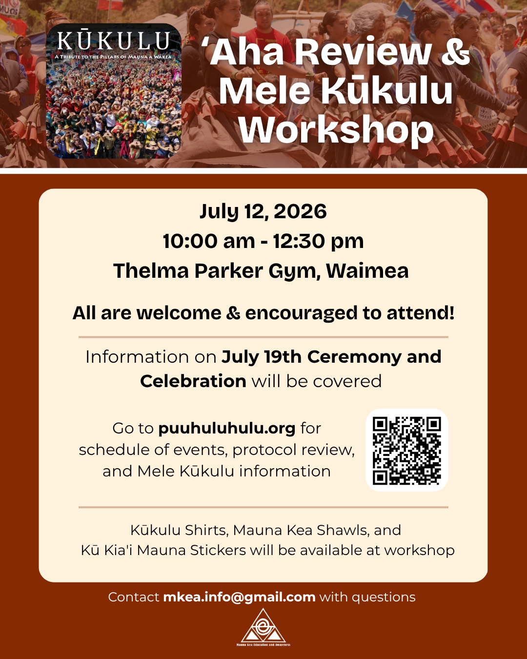ʻAha Review and Mele Kūkulu Workshop