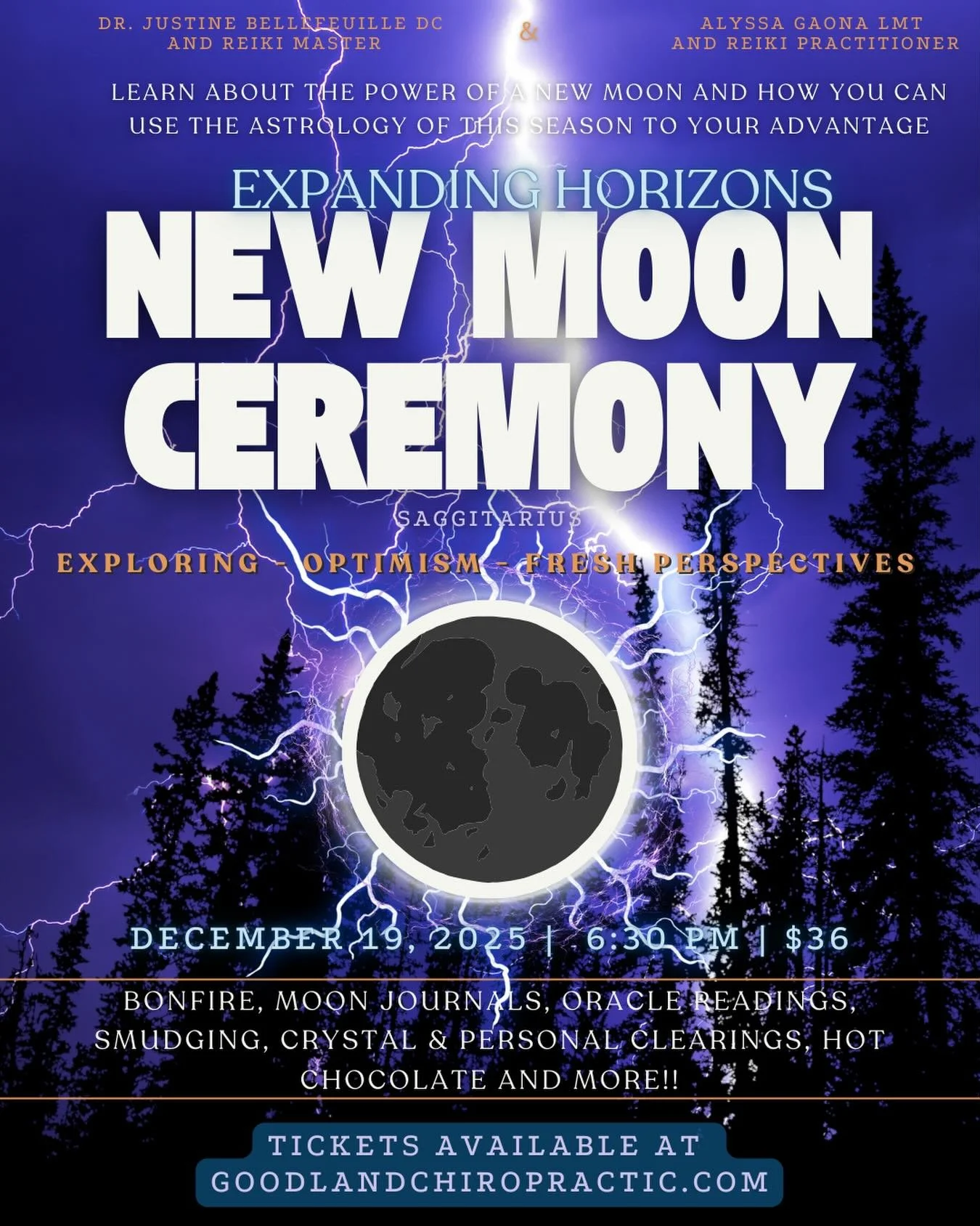 ✨ Expand your horizons this New Moon! ✨
 Join us on December 19th under the adventurous energy of the Sagittarius New Moon for a gathering of reflection, intention, and inspired action.

We&rsquo;ll explore optimism, fresh perspectives, and the coura