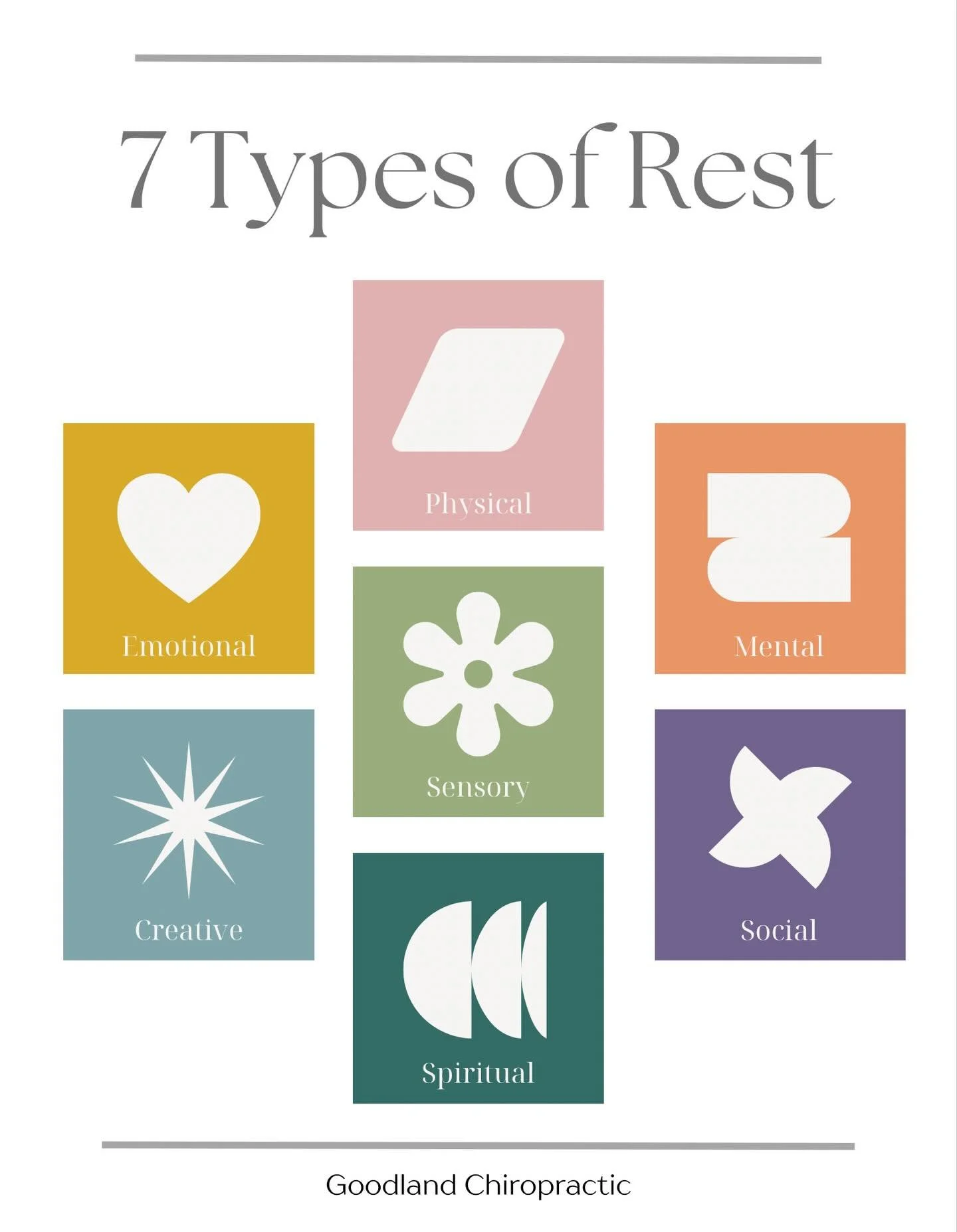 Feeling drained but not sure why? The answer might be hidden in the 7 types of rest: physical, mental, emotional, sensory, creative, social, and spiritual. Resting smarter, not just harder, helps restore balance to your whole self.