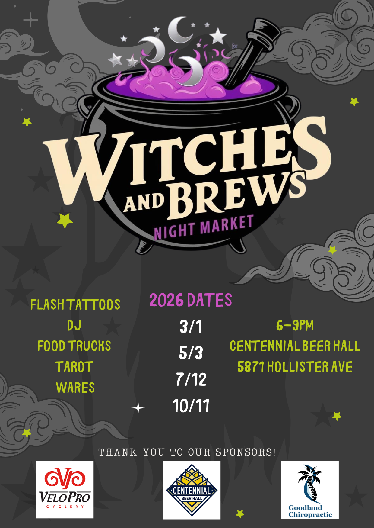 Witches and Brews Night Market 
