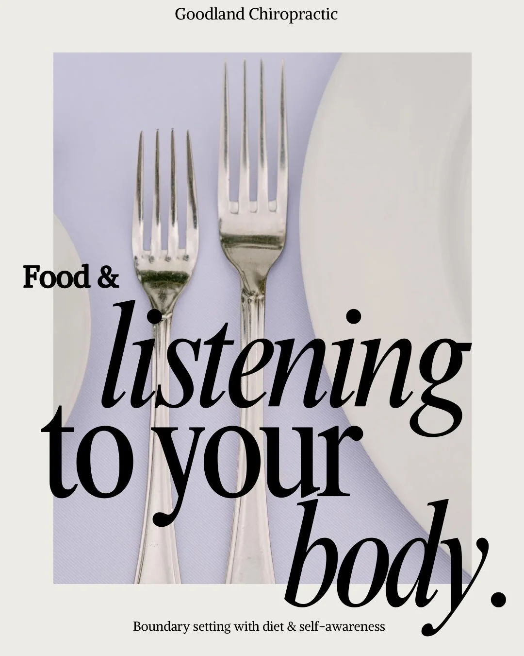 Food isn&rsquo;t just fuel &mdash; it&rsquo;s communication.

Learning to listen to your body means setting boundaries rooted in self-awareness, not guilt or restriction.

Your hunger, fullness, and cravings are signals &mdash; not problems to fix.

