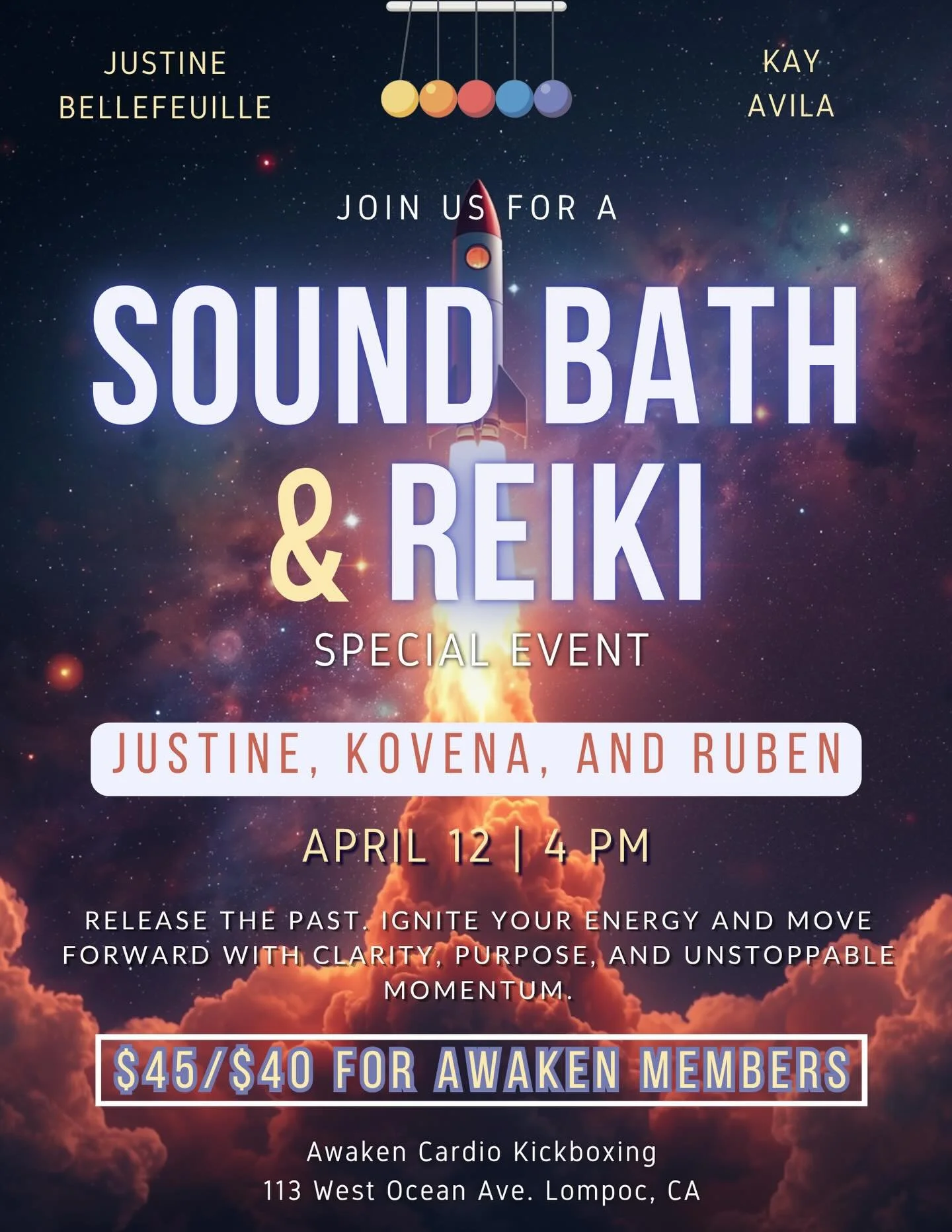 ✨ Drift, unwind, and recharge ✨

 Join us for a blissful Sound Bath + Reiki session&mdash;where soothing vibrations meet healing energy. Let go of stress, restore balance, and nurture your mind, body, and spirit. 🌿💫

📅 Date: April 12
 📍 Location: