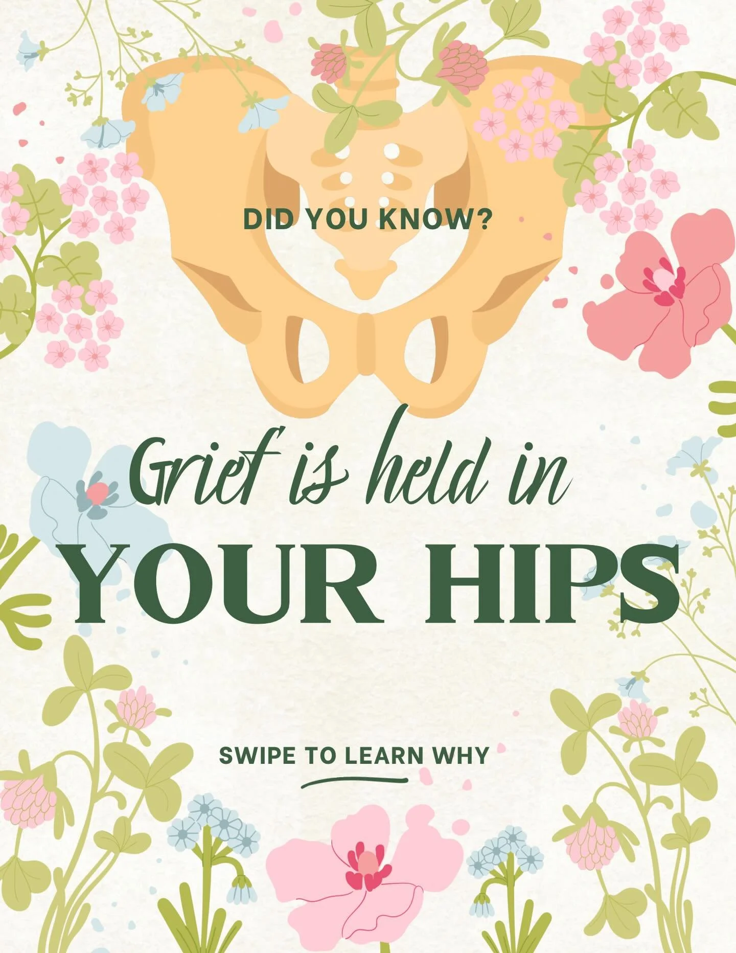 Grief doesn&rsquo;t just live in our minds&mdash;it can live in our bodies too. 💛

The hips are a major center for tension, stress, and emotional holding. When we experience grief, our nervous system can subconsciously tighten the muscles around the