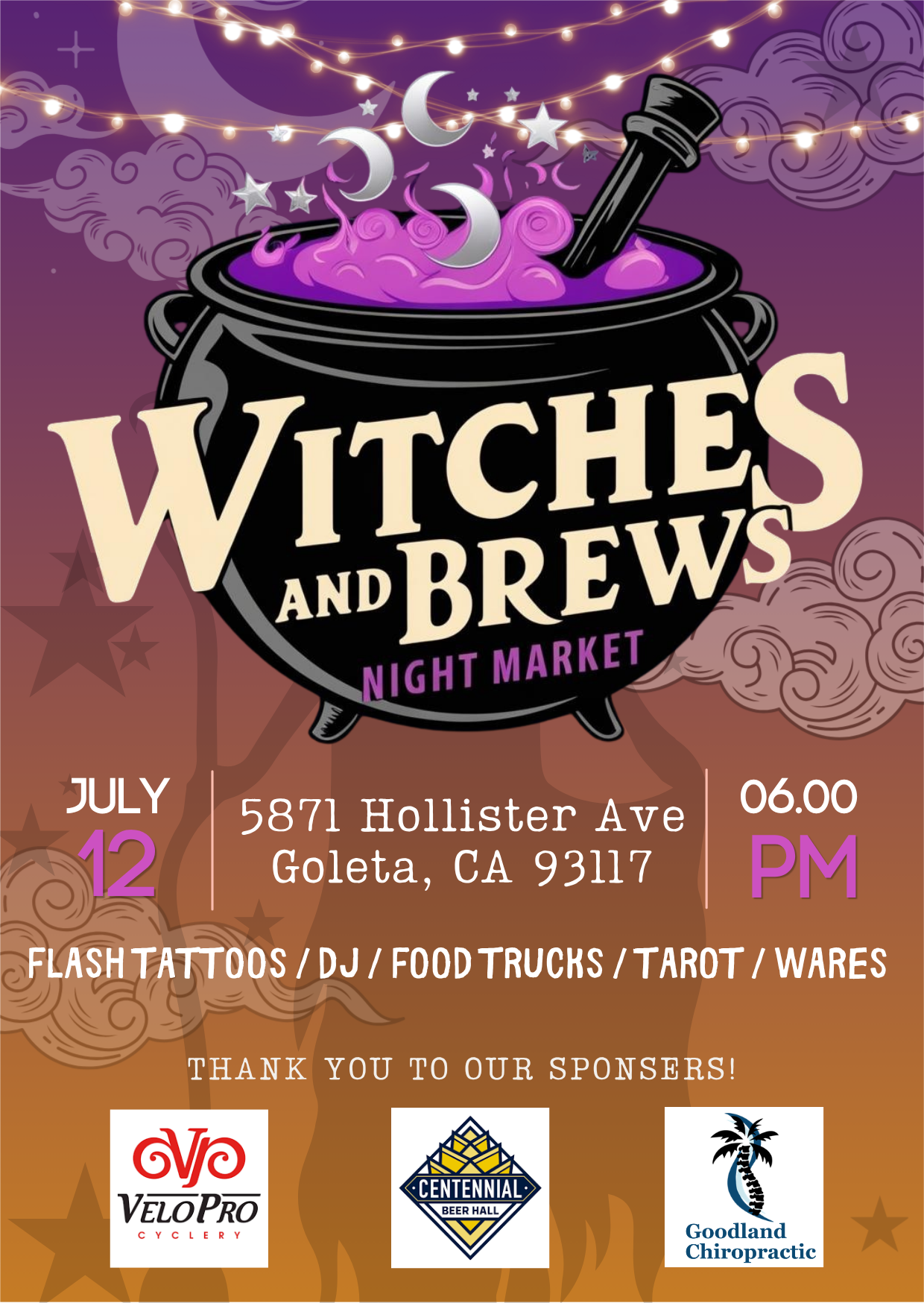 Witches and Brews Night Market 