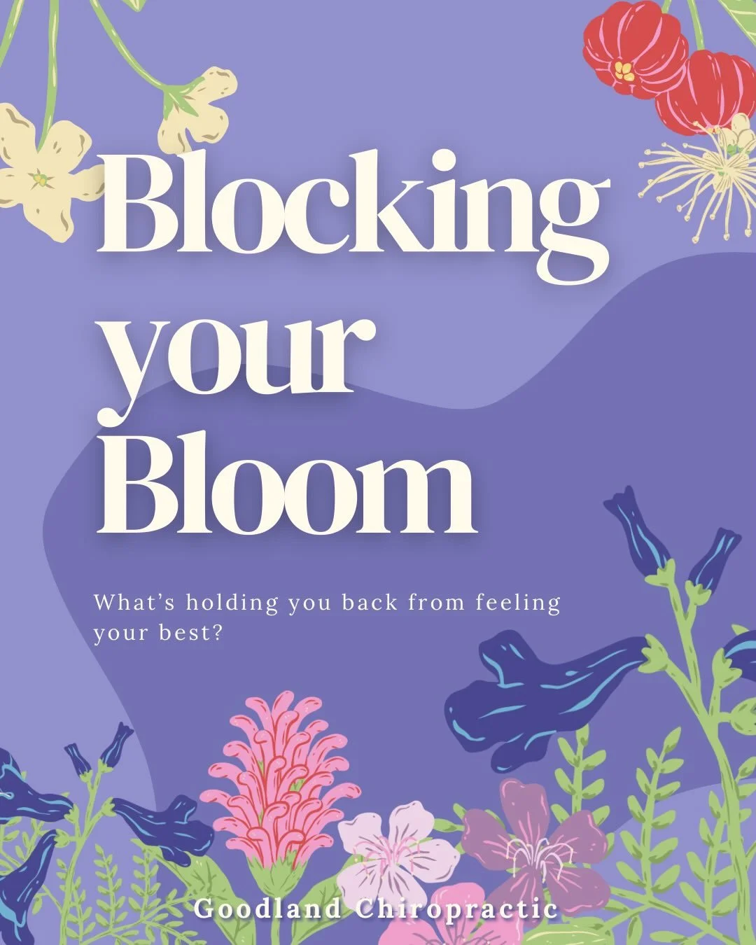 We talk a lot about &ldquo;blooming&rdquo; &mdash; feeling aligned, energized, and fully in our flow. But what often gets overlooked are the things quietly blocking that process.

Physically, this can show up as limited range of motion or discomfort 