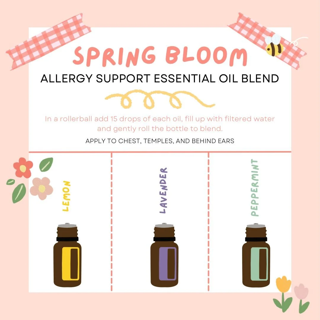 Spring is in full bloom&hellip; and for many of us, so are the allergies 🌼🤧

One natural way to support seasonal discomfort is through essential oils. This simple blend may help you feel more clear, open, and refreshed during allergy season:

✨ In 