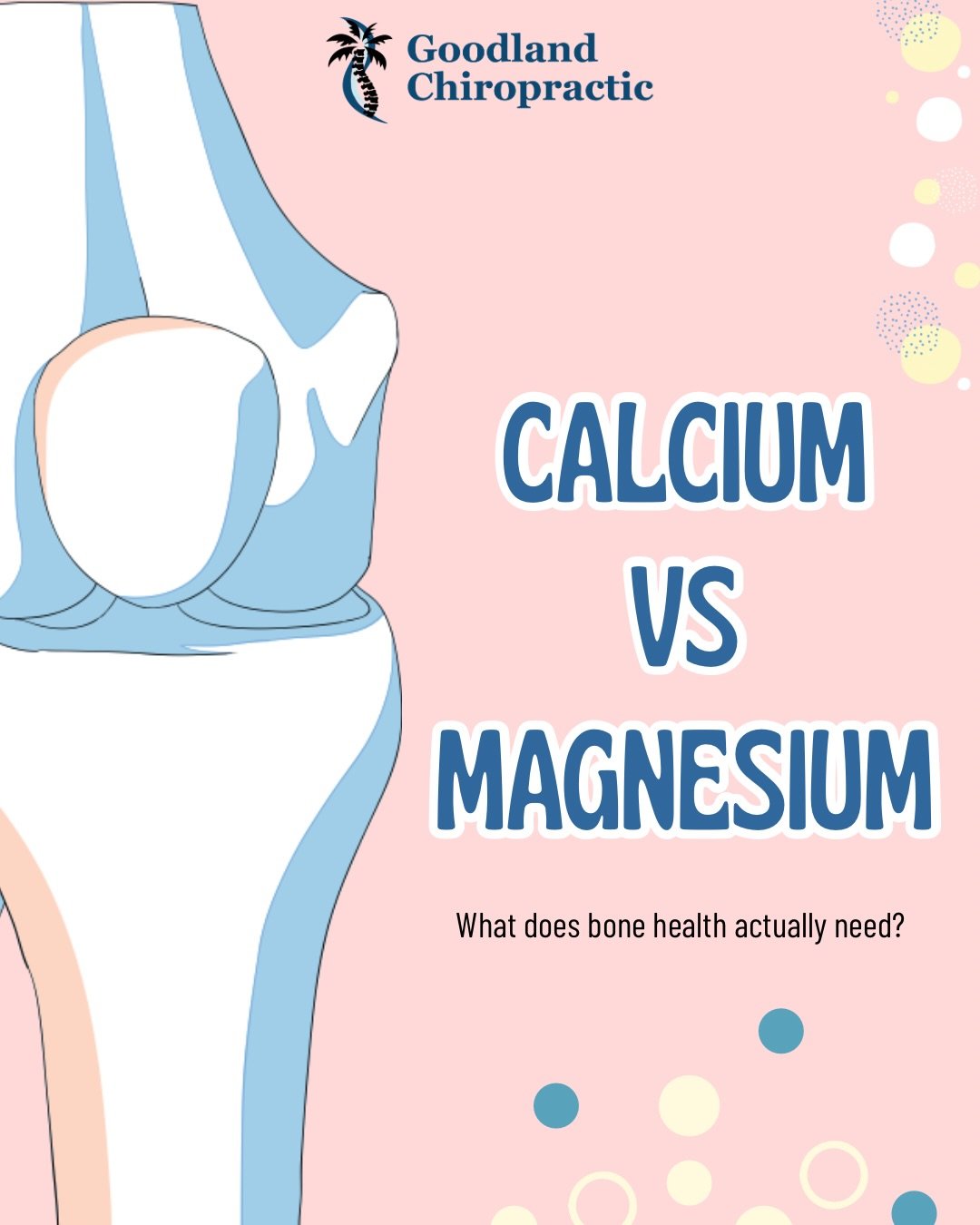 🦴 Spotlight Saturday: Calcium vs. Magnesium
For the month of October, we are focused on BONES!
One of the most common things we hear when it comes to bone density supplements is, &ldquo;I take calcium for my bones!&rdquo;
But as you swipe through, y