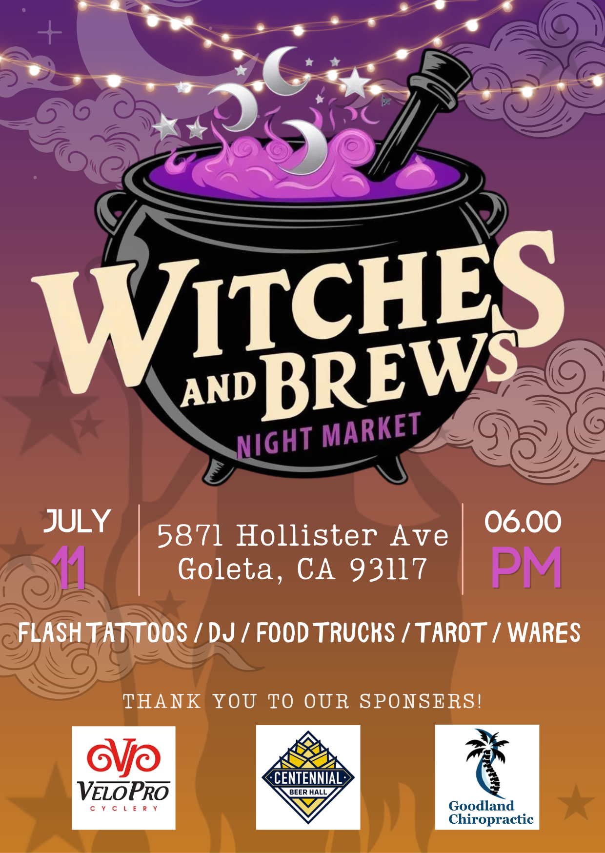 Witches and Brews Night Market