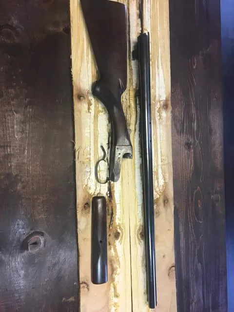 The Savage Fox Model B stripped to its bare components