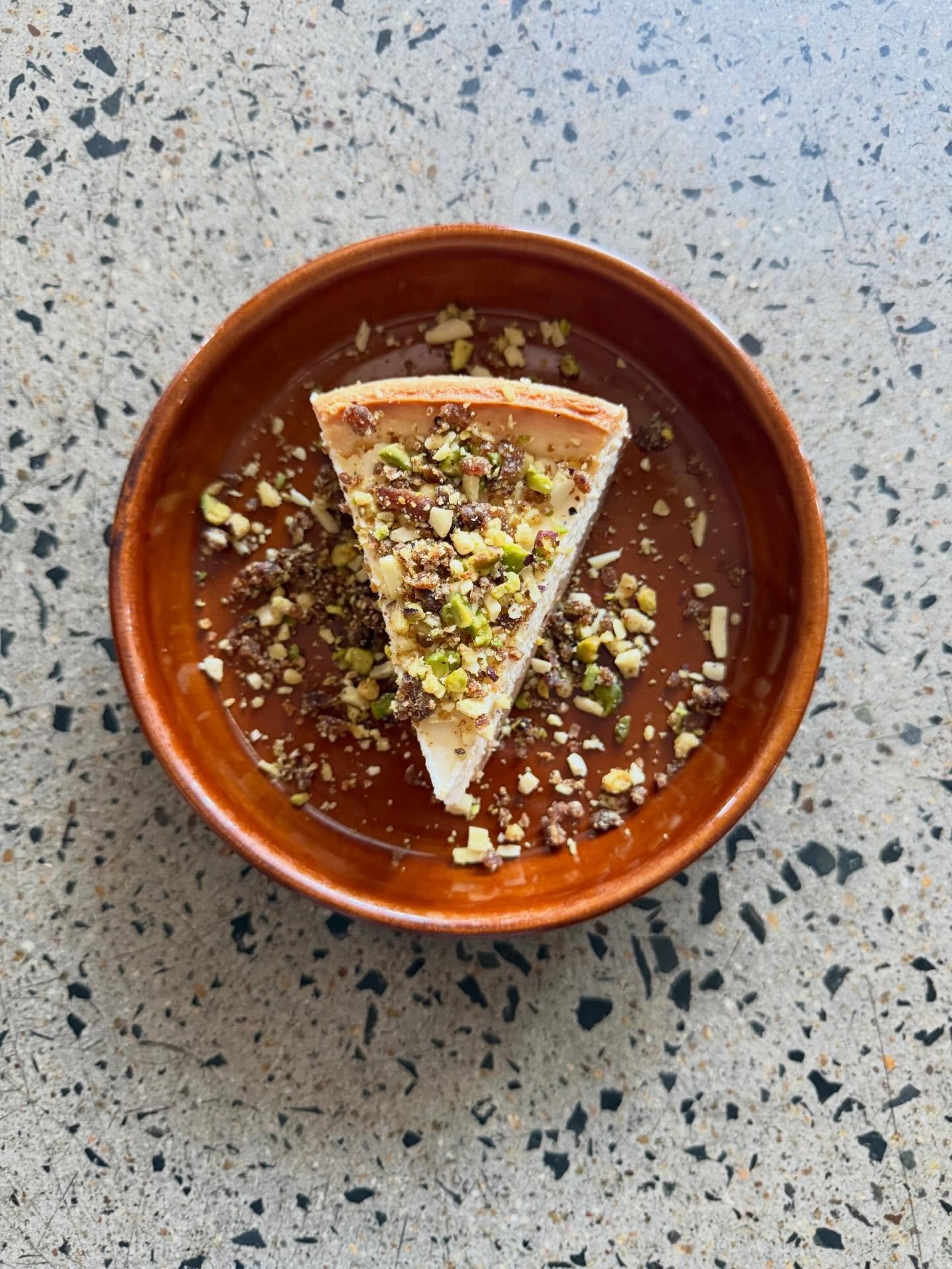 One for the dessert lovers&hellip;..
~ Labna rosewater cheesecake, nuts, dates ~

#yallasawa #cronulla #restaurant #sydneyrestaurants