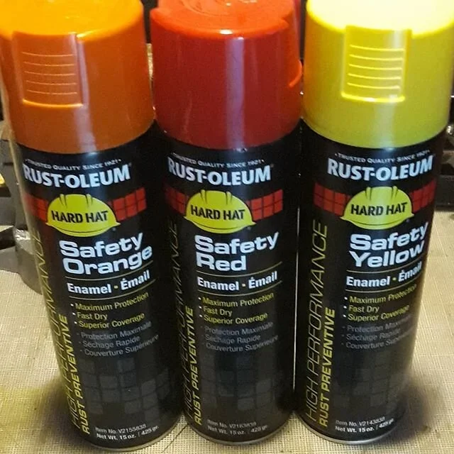 Hard Hat Safety Colors. Osha approved enamel. Everything is going to be super safe.