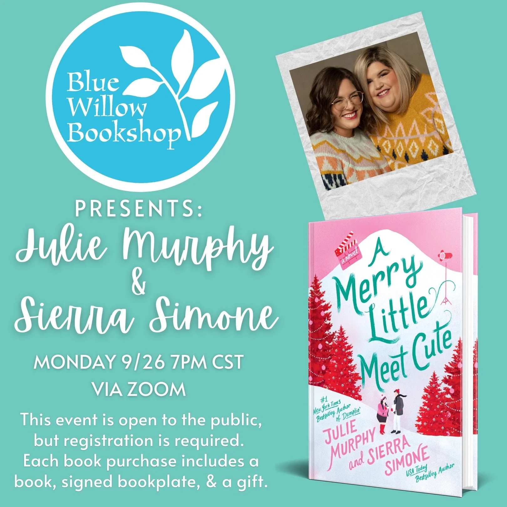 Virtual Celebration with Blue Willow Bookshop