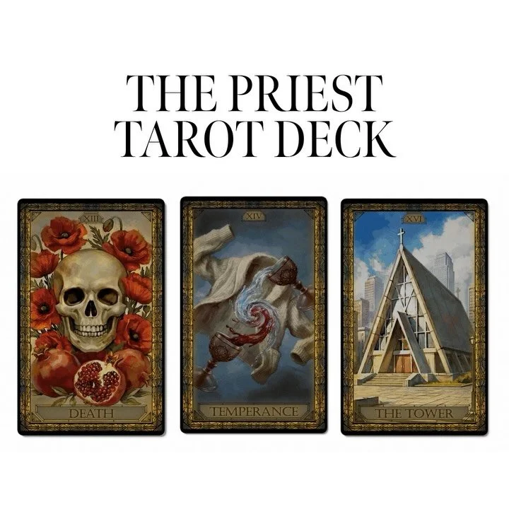 ICYMI, The Inkfluence and I are bringing you a bespoke Priest tarot deck!!

Plus! As a bonus! They&rsquo;ve created a collection of my most indecent and playful stories as a sexy, little leather-bound treasury as an option too!

So March 31st, the Ki