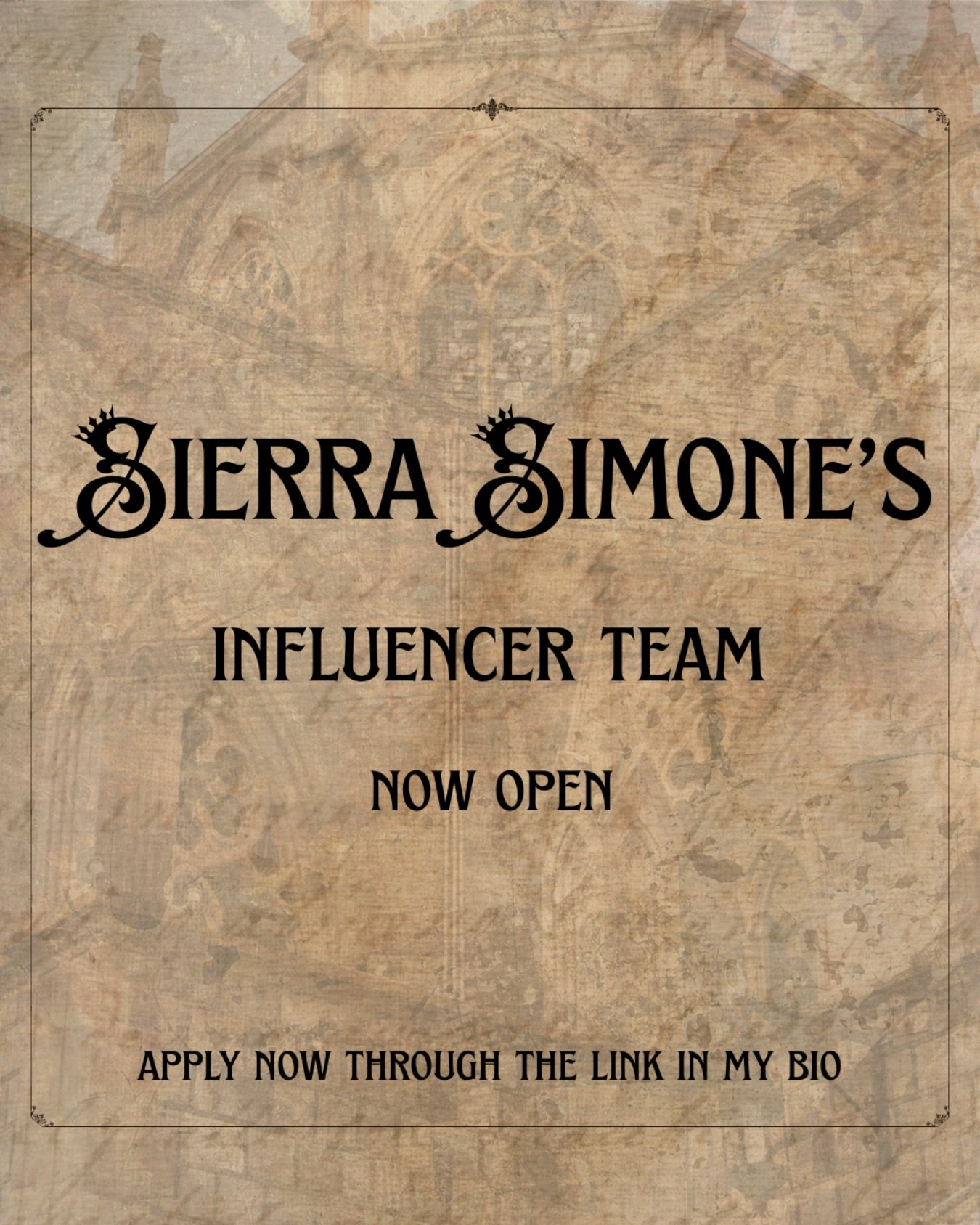 Happy Monday my darlings 😘

You&rsquo;ve asked and we&rsquo;re answering. Sierra&rsquo;s Influencer Group is now open for a limited time. If you&rsquo;d like to be a part of it, the link to sign up is in her bio or you can do so at:
https://forms.gl