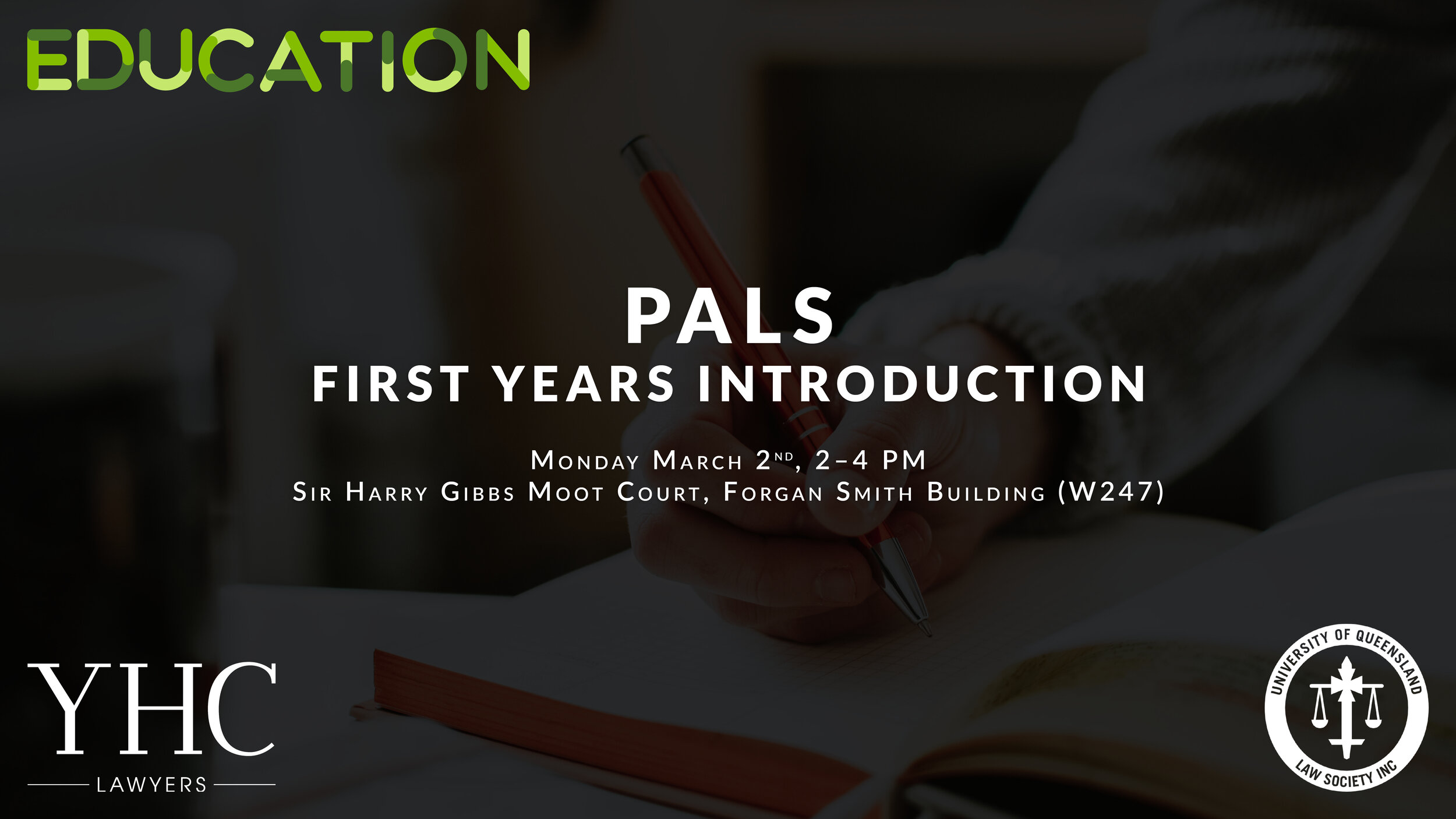 UQLS + YHC PALS First Year Introduction