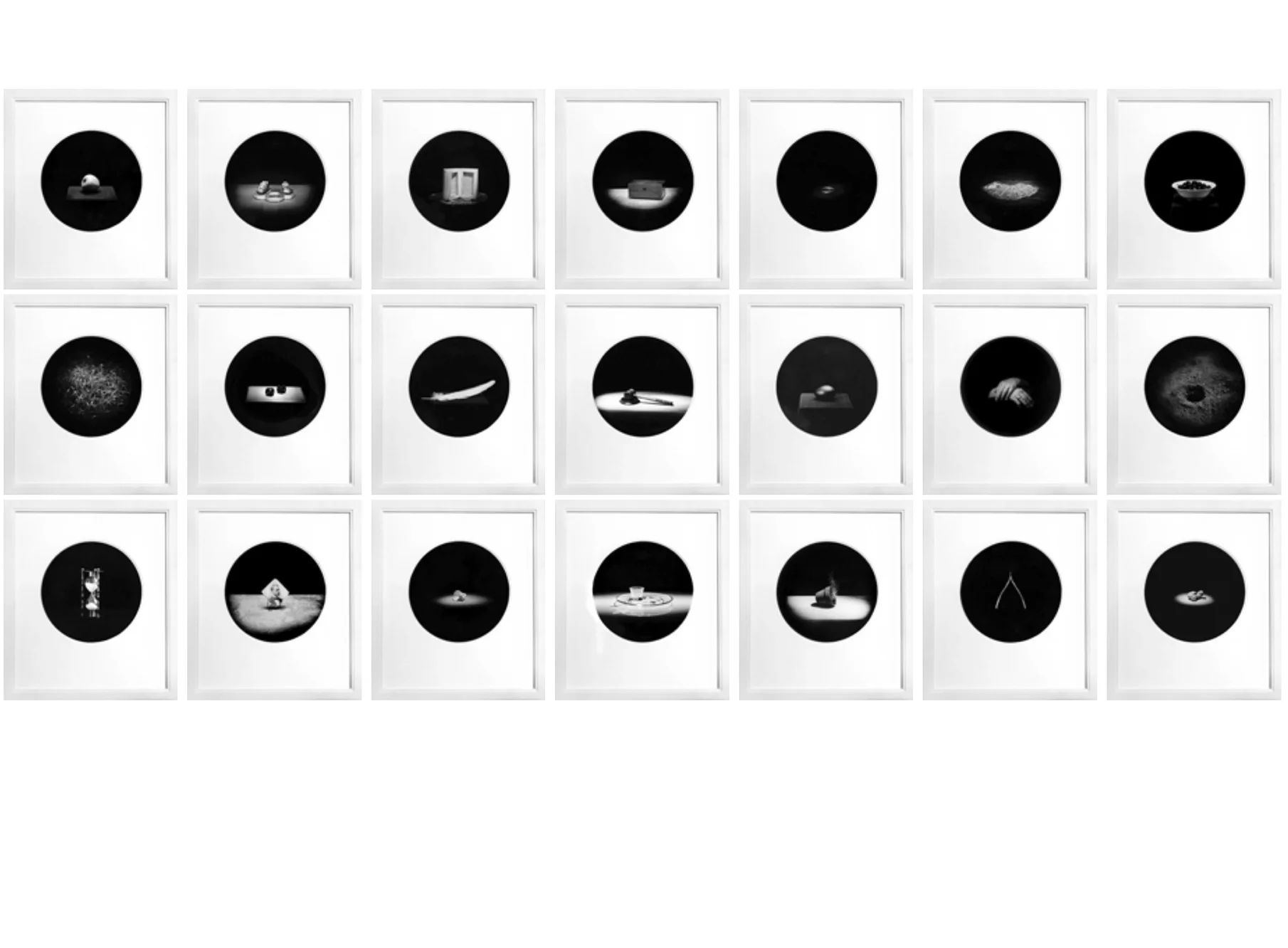 Series of 23, framed, all one size, 1993-1994