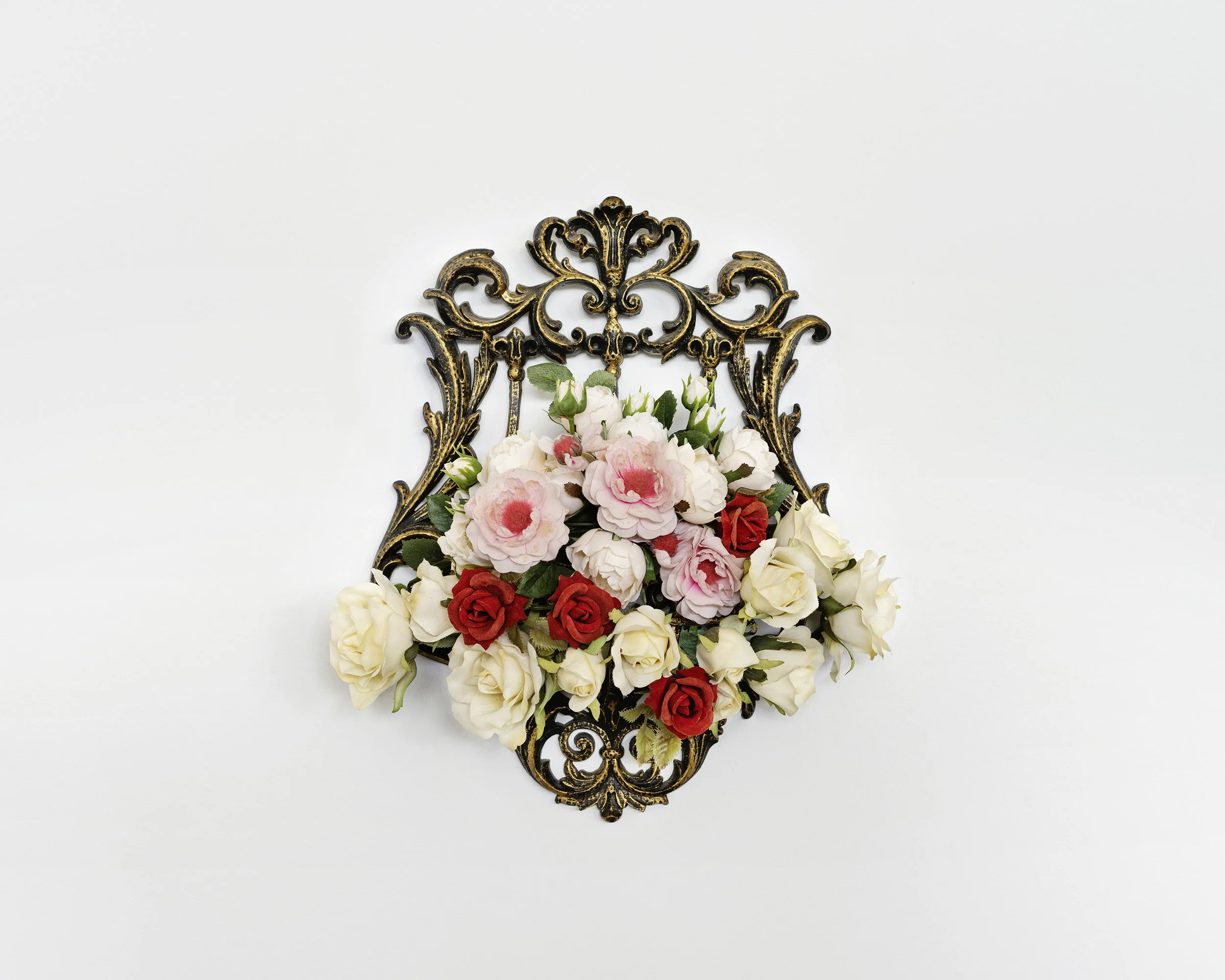 Pink, White, Red, Roses