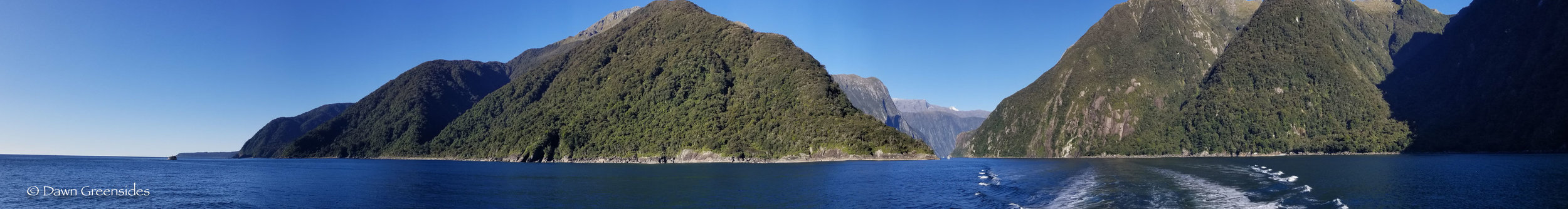 View back into the sound from the Tasman Sea