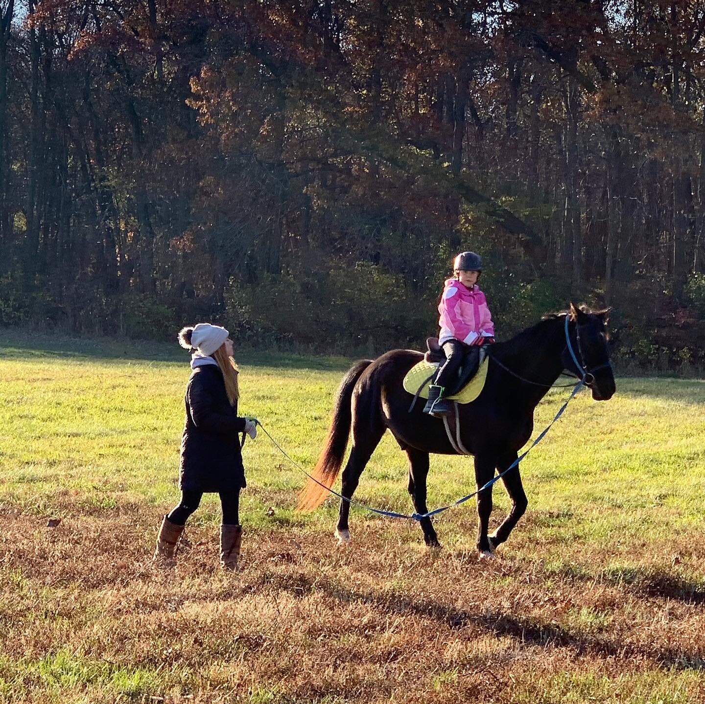 Piper has been a lucky girl this past month and has been learning to ride!  Makes me so happy to see her love horses! 🐴