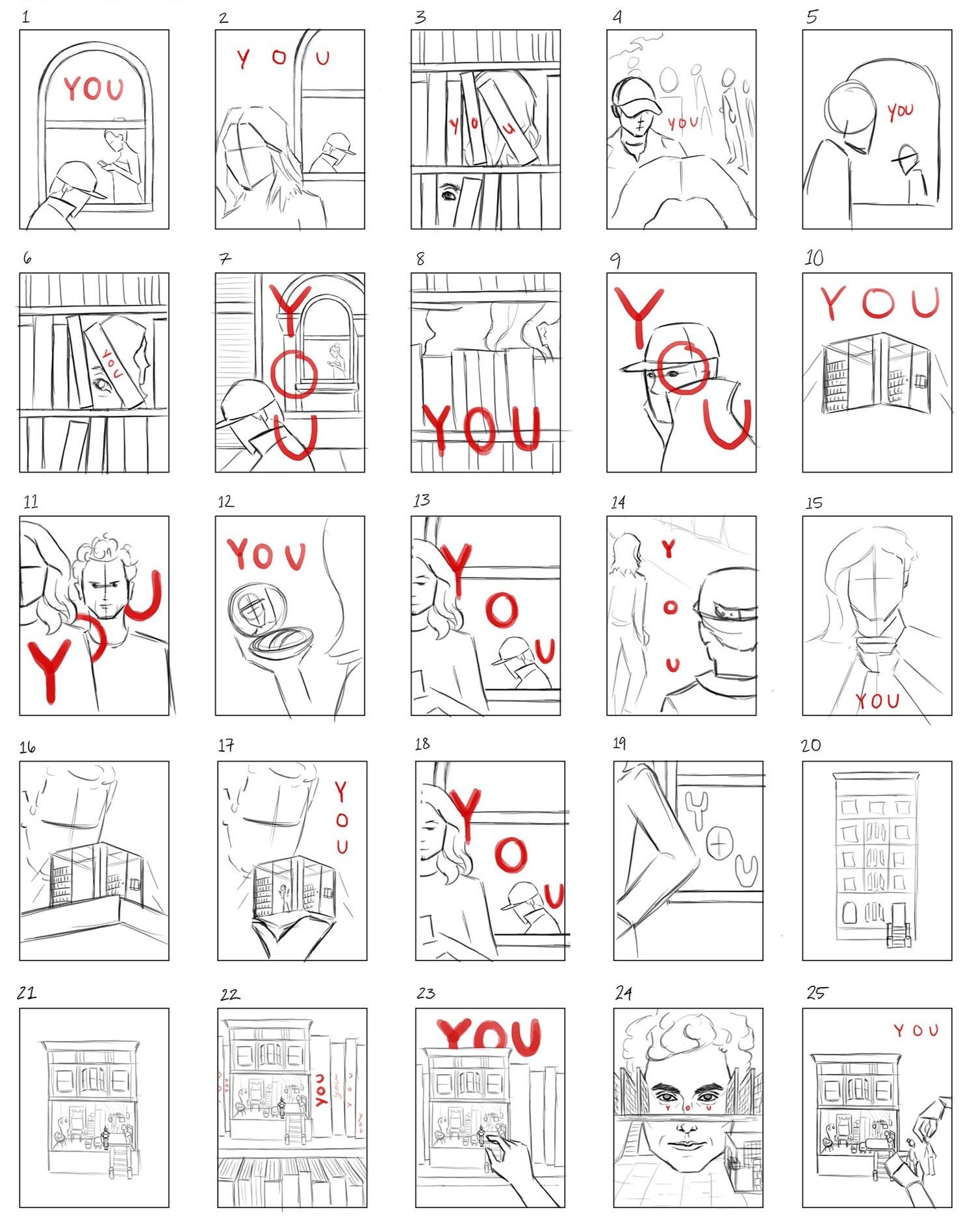 I followed my normal process of thumbnails, refined drawings, and color/value studies before starting my final piece.