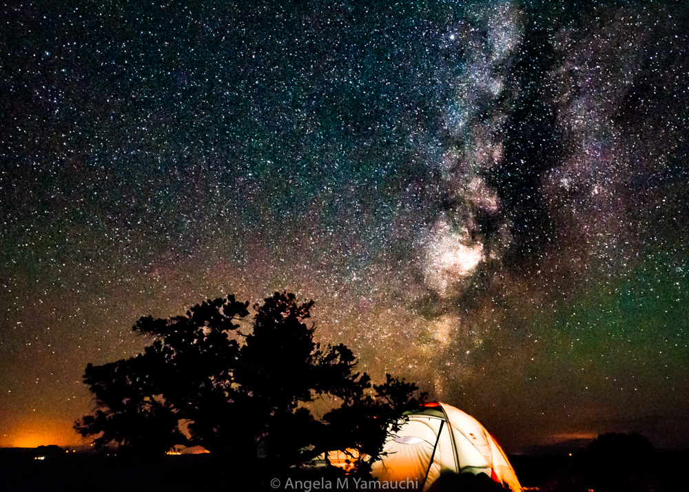 Luminous Night Sky, Desert Camp