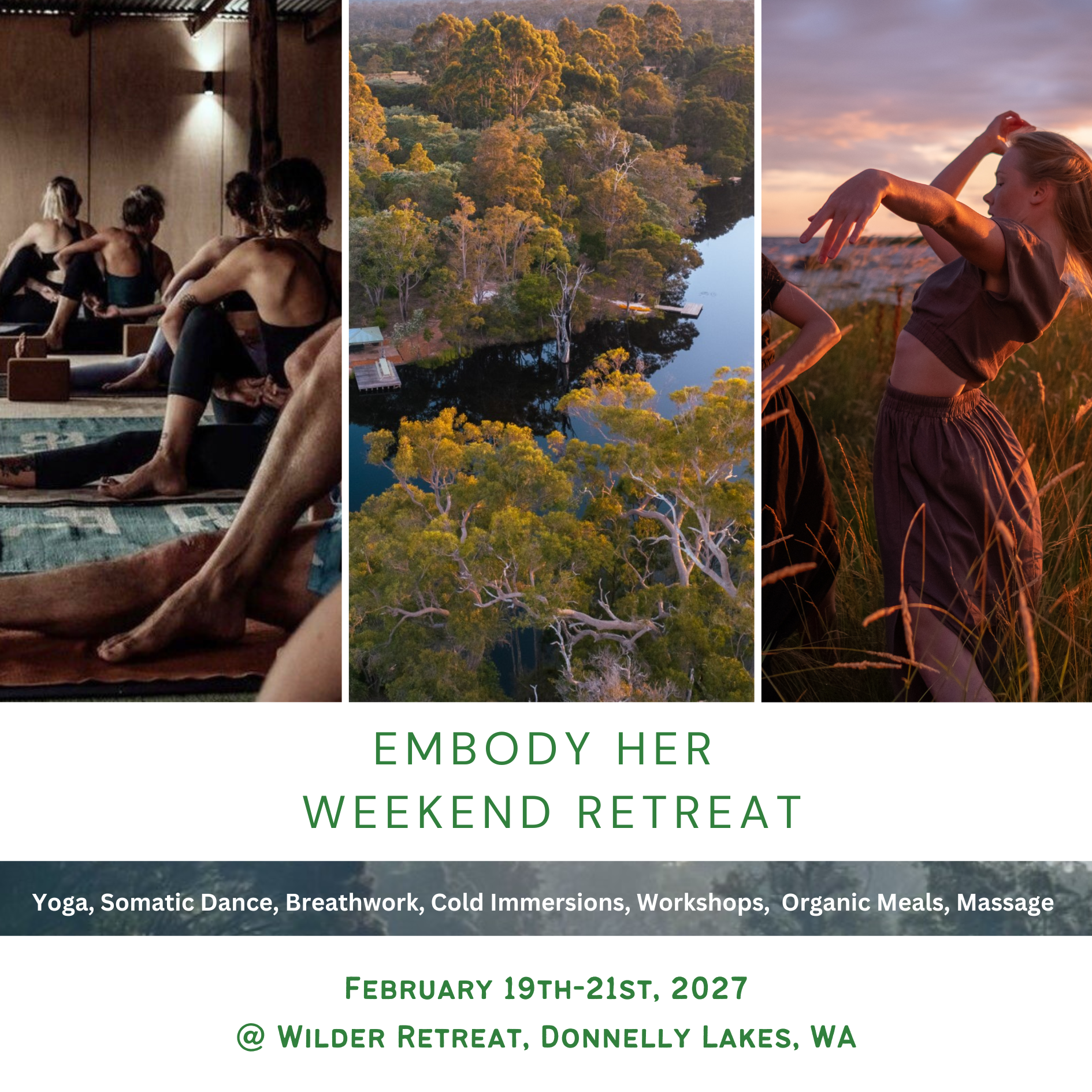 Awakened Wellness "EMBODY HER" Weekend Retreat, Feb 19th-21st 2027 - Donnelly Lakes