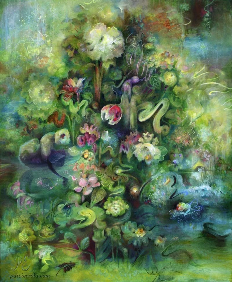 Ikigai, oil painting by Päivi Eerola, Finland