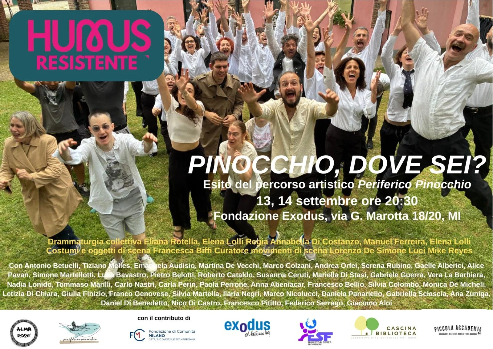 PINOCCHIO, DOVE SEI? - HUMUS RESISTENTE - FONDAZIONE EXODUS