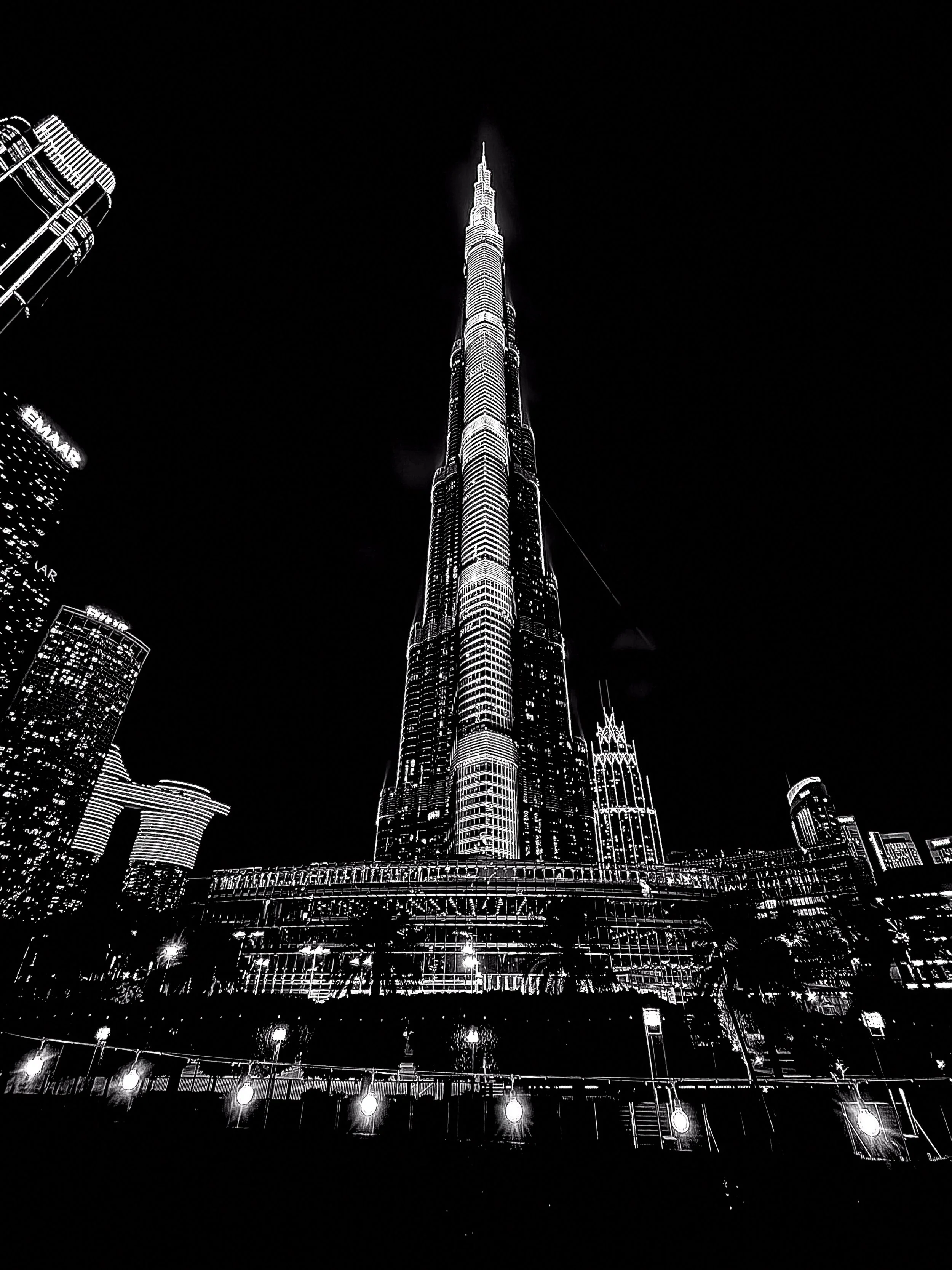 Burj Kalifa at night