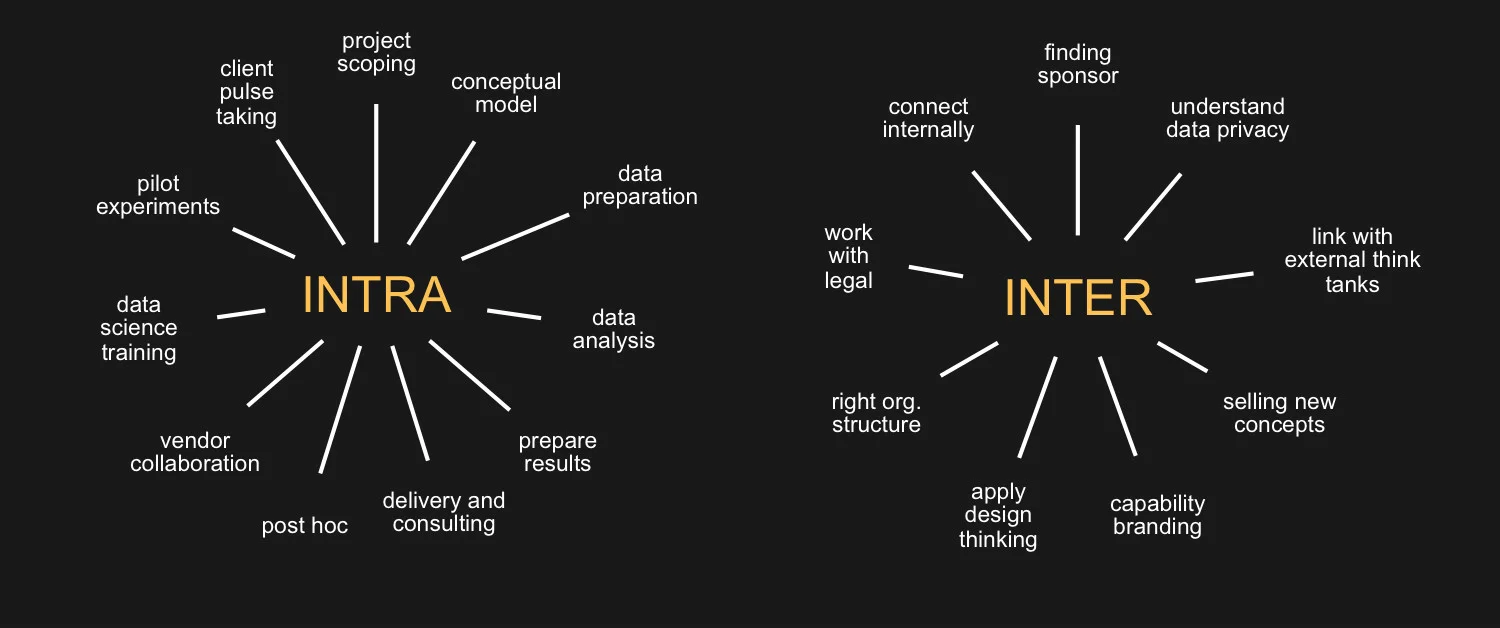 Figure 5 : The Inter- and Intra-Company responsibilities of the People Analytics Leader (Source: Arun Chidambaram)