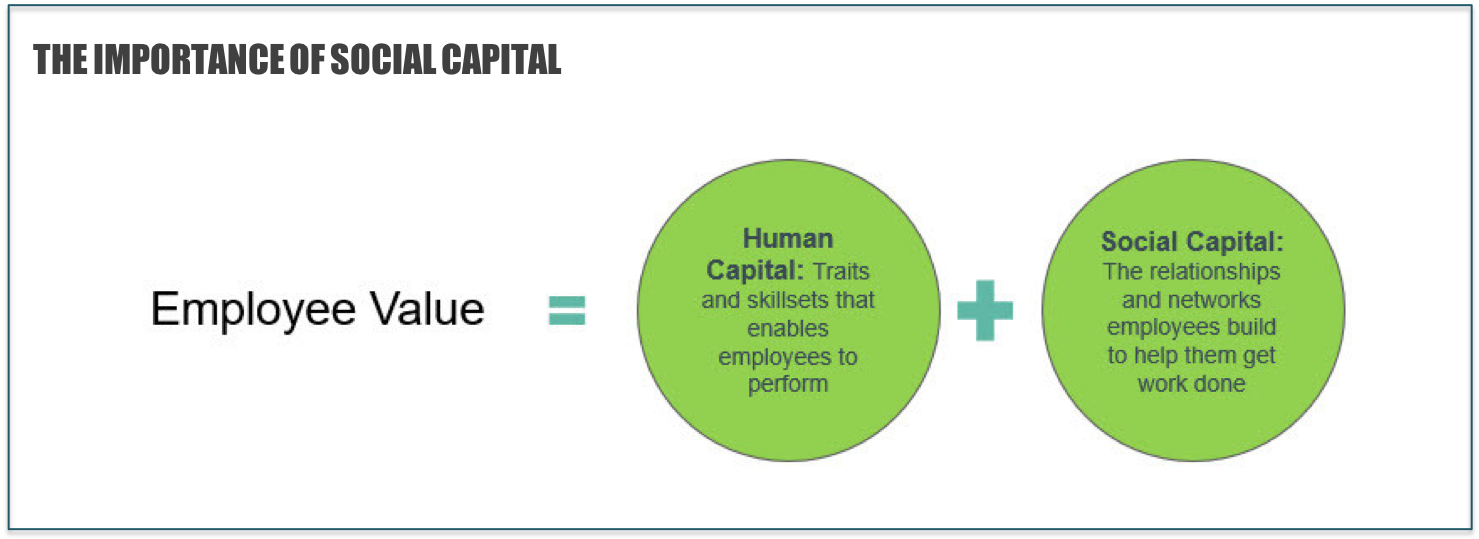 Figure 3: The importance of social capital in ascertaining employee value (Source: TrustSphere)