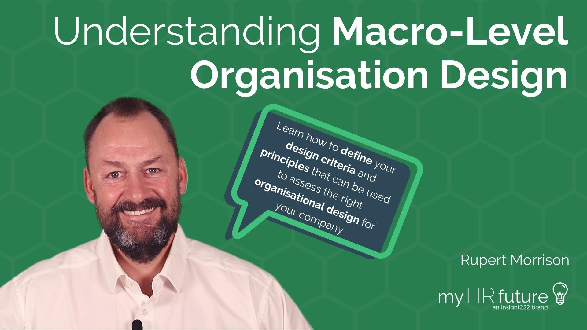 Understanding Macro-Level Organisation Design