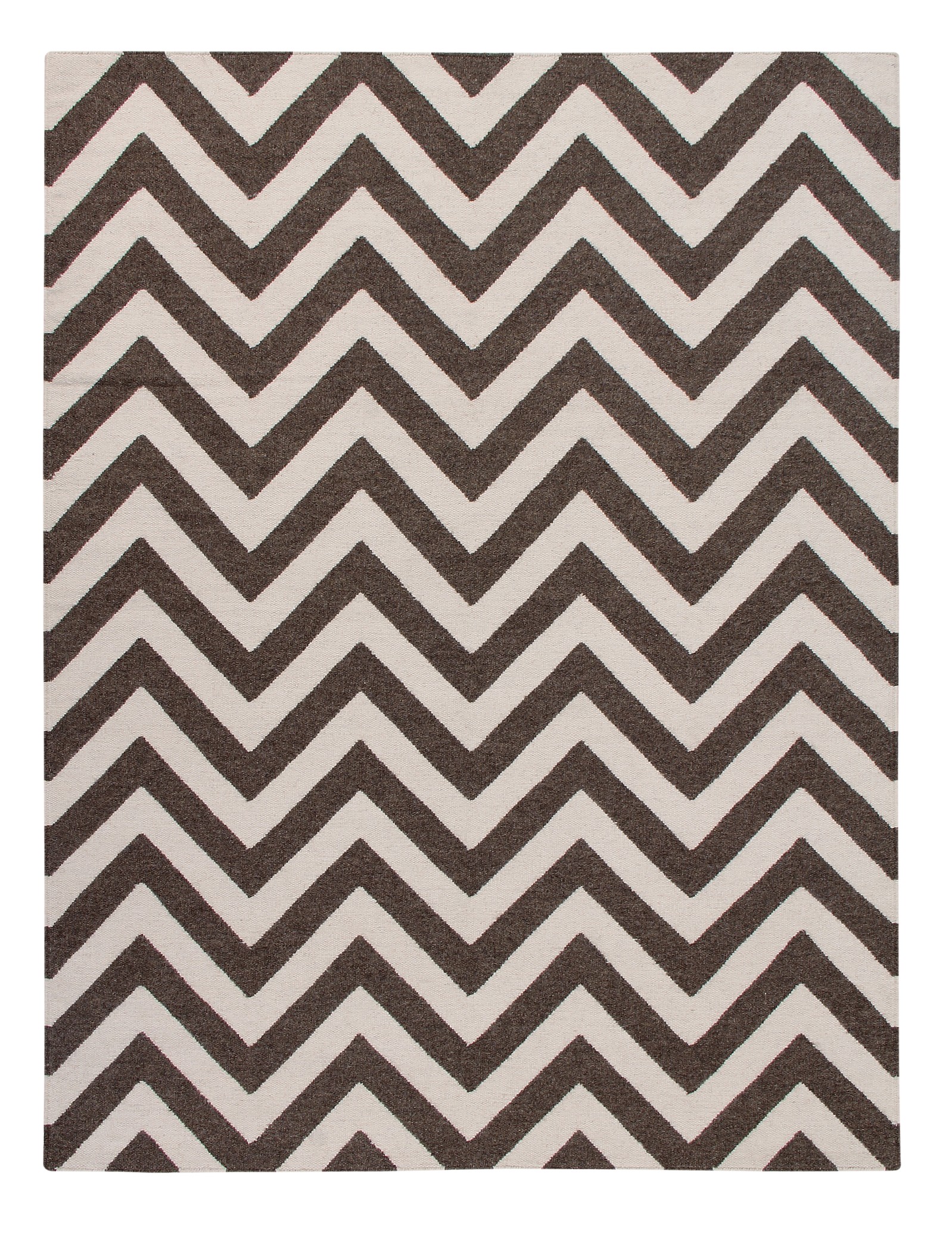 Ana & Noush Rugs, Scandi, Brown, Chevron, Designer, Modern, Handmade, Wool Rug